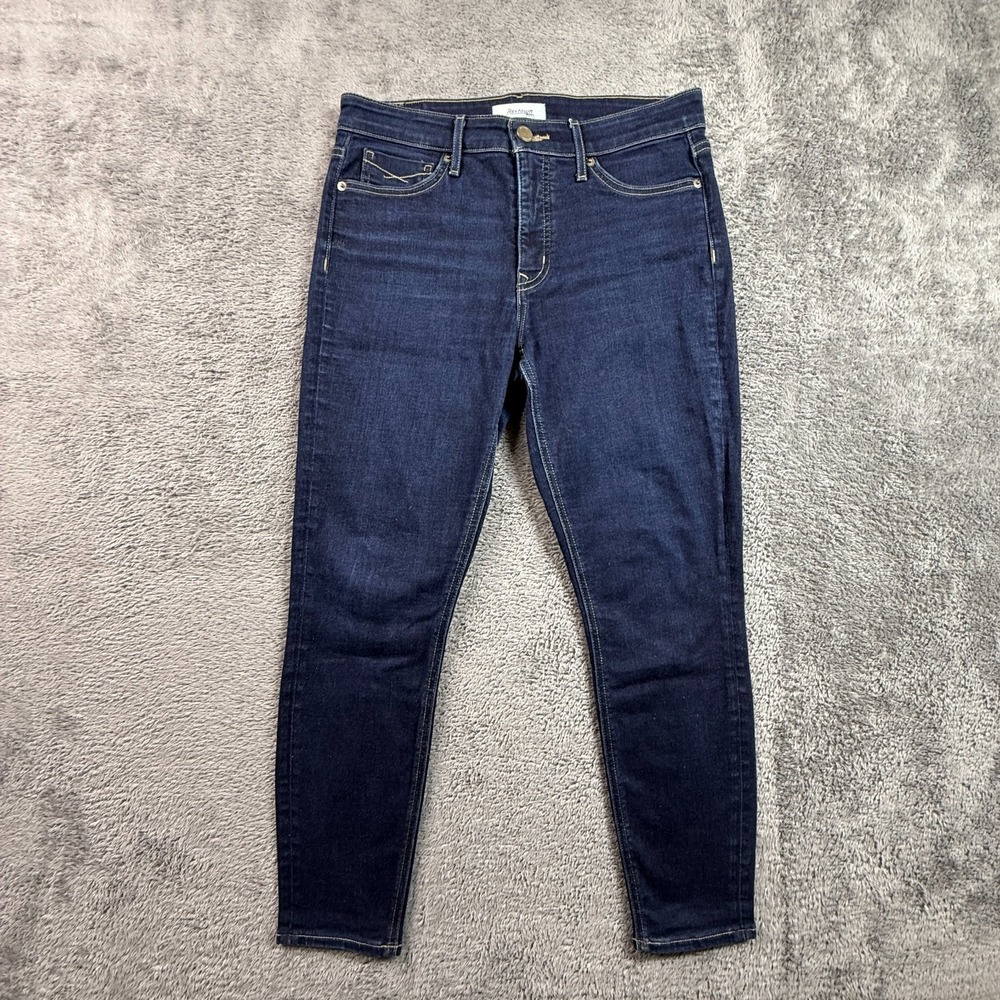 Revtown Womens Jeans 29 Ankle Skinny Dark Wash Denim Stretch Mid Rise Blue